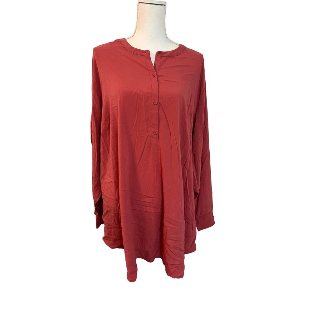 OLD NAVY PLUS TUNIC SHIRT LONG SLEEVE  BLOUSE SIZE 3X NWT